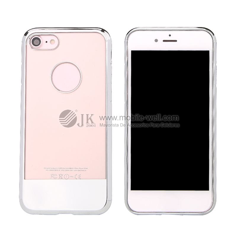 Hot sale 2MM clear soft TPU electroplating phone case for Iphone 32 1 103