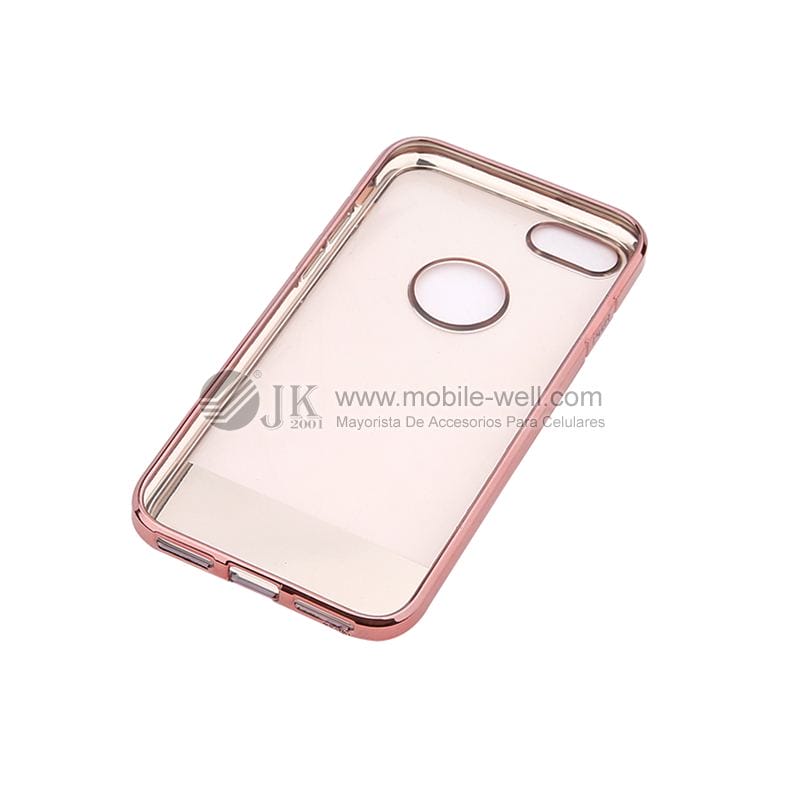 Hot sale 2MM clear soft TPU electroplating phone case for Iphone 44 13 52