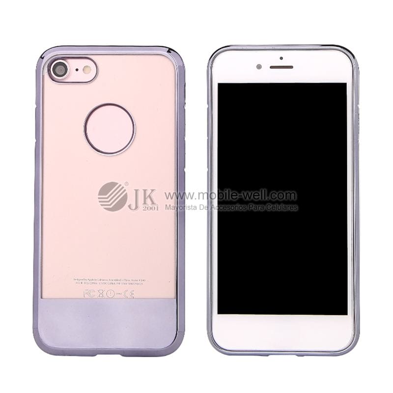 Hot sale 2MM clear soft TPU electroplating phone case for Iphone 33 2 84