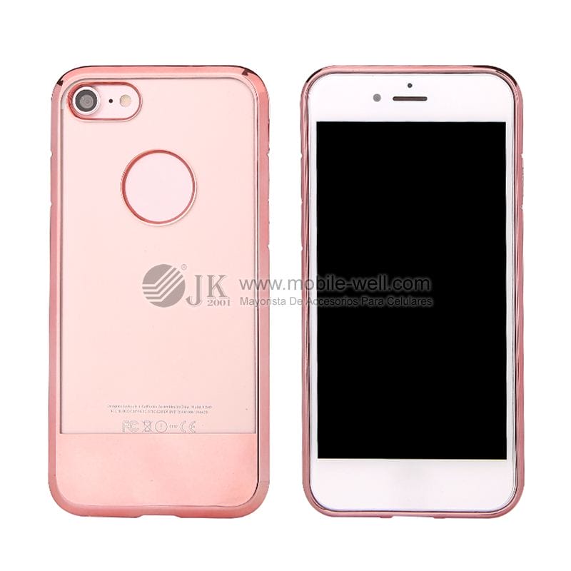 Hot sale 2MM clear soft TPU electroplating phone case for Iphone 35 4 100
