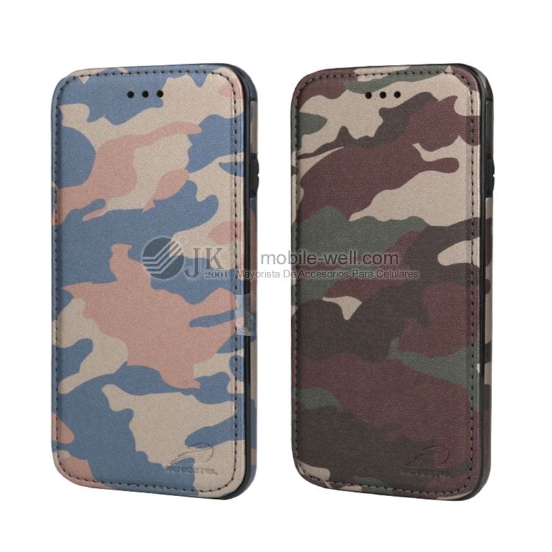 Hot selling army camouflage leather flip cover case for iphone 55 6G Camuflaje azul y Camuflaje verde 1