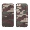 Hot selling army camouflage leather flip cover case for iphone 22 6G Camuflaje verde 1