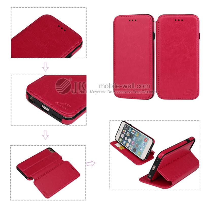 New product commercial style flip cover leather case for 6G 4 New product commercial style flip cover leather case for 6G - Image 4