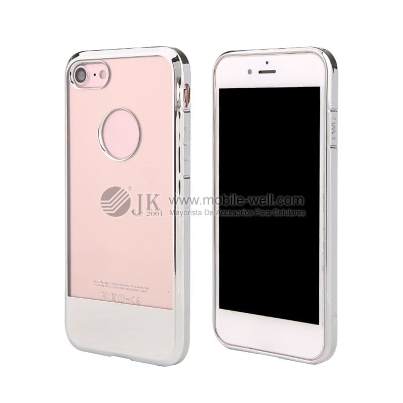 Hot sale 2MM clear soft TPU electroplating phone case for Iphone 40 9 84