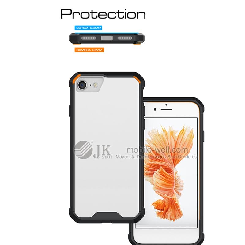 2 in 1 shockproof PC case cover hard hybrid case for iPhone 6 6s 6splus 35 IP7 negro 3 3