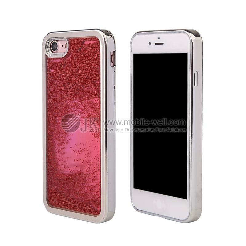 Wholesale plating quicksand TPU protector case(ball) for iphone 30 7 2