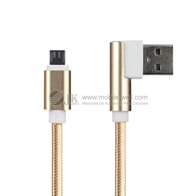 Fast charging weaving line metal head data cable for I5 19 1 19