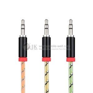 Colorful 3.5mm male aux stereo audio cable for USB cable