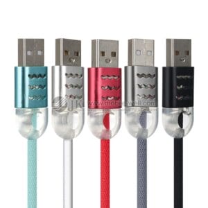 Wholesale hollow woven light cable for V8 I6 USB data line