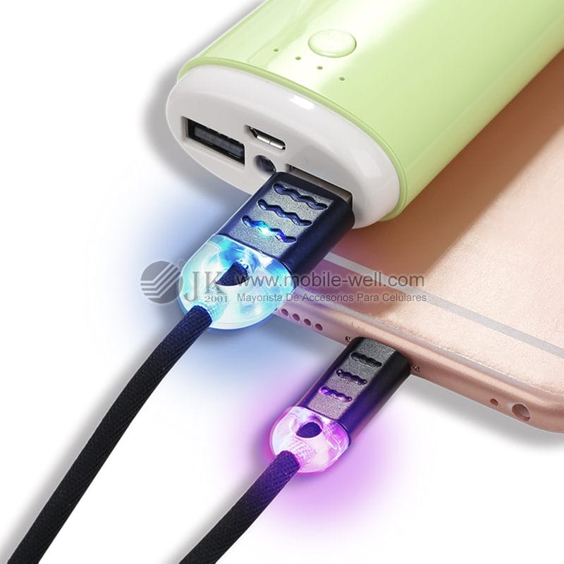 Wholesale hollow woven light cable for V8 I6 USB data line 18 12 1