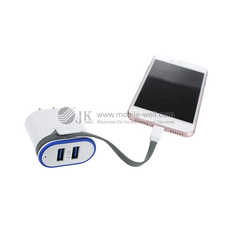 Wholesale dula chargers with cable for V8/Iphone 19 13 12