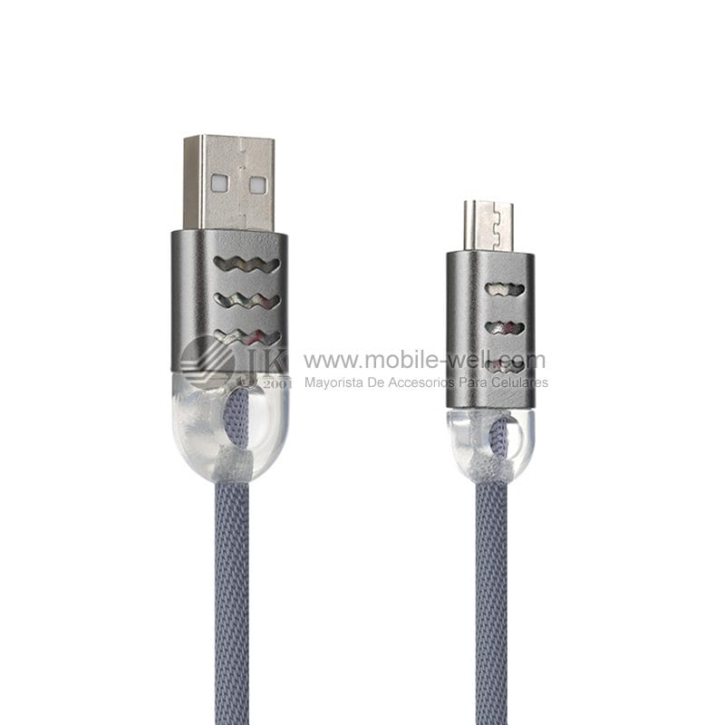 Wholesale hollow woven light cable for V8 I6 USB data line 15 4 7