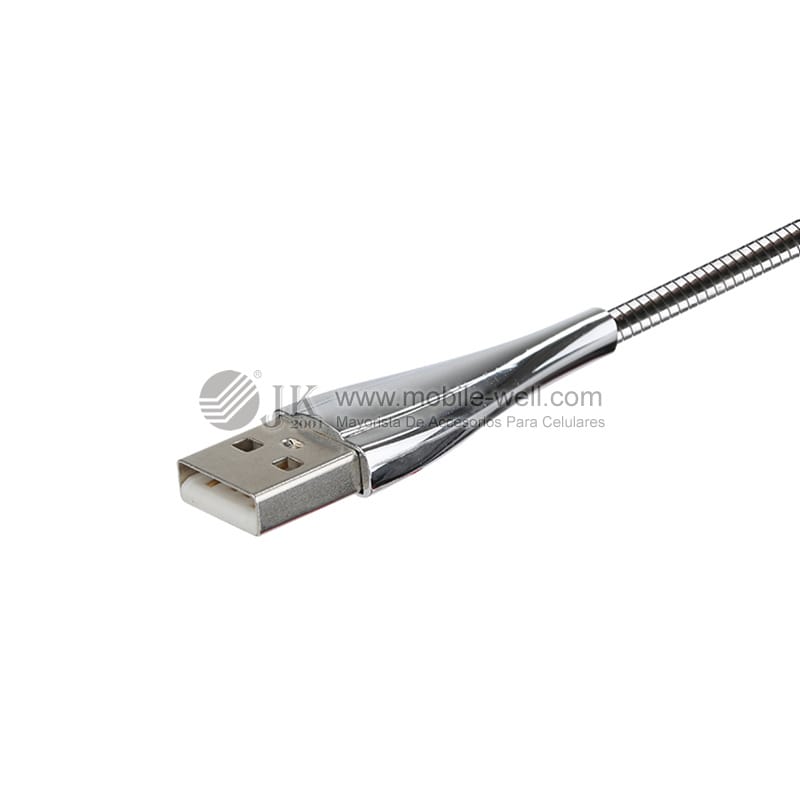 Wholesale V8/I5/Type-C	zinc alloy elastic USB cable 22 04 4