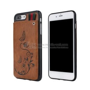 New 2 in 1 PU relief flower pressure leather case with card slot for Iphone8/8Plus