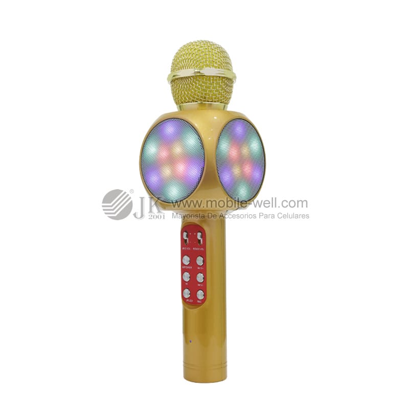 New arrival WS-1816 wireless microphone Hifi speaker with LED 15 01 4