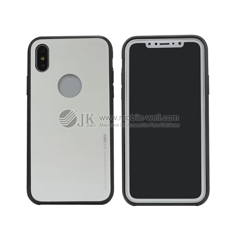 Wholesale anti-fall TPU+PC tempered glass phone case for IPHONE X/8/8S 18 04 11