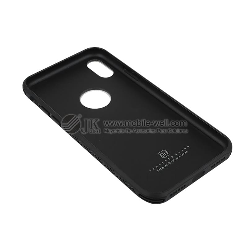 Wholesale anti-fall TPU+PC tempered glass phone case for IPHONE X/8/8S 22 06 11