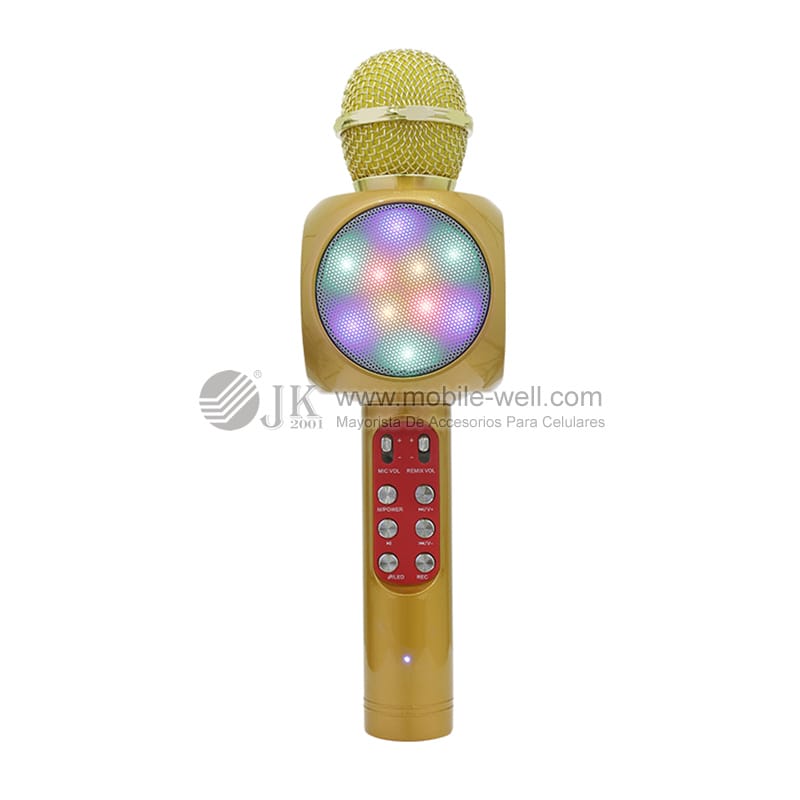 New arrival WS-1816 wireless microphone Hifi speaker with LED 14 06 5