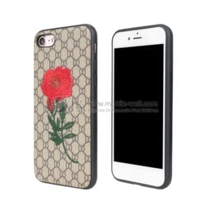Factory price TPU +PC 2 in 1 embroidery rose phone case for Iphone 6P/8S