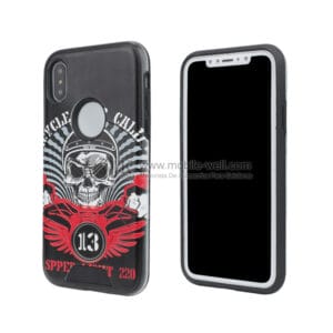Wholesale high relief protector with skull design for Iphonex/LG K7