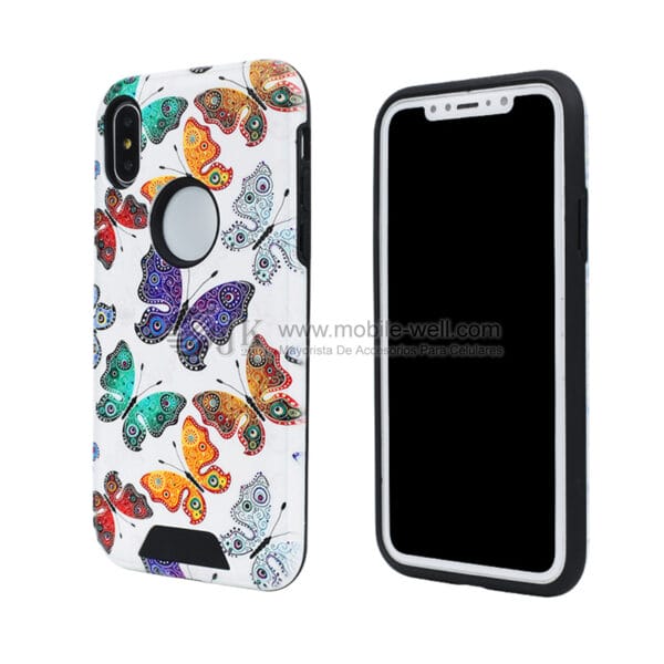 Hot sale butterfly relief pattern TPU+PC phone case for Samsung S6 /Iphone 7Plus