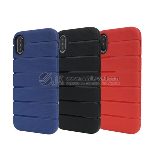 Good quality solid color TPU case with stripe design for OPPO/Samsung