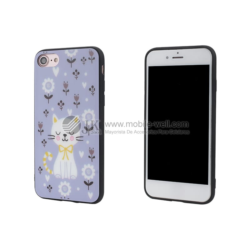 TPU frame + PC&glass surface 2 in 1 case for Samsung A3/A5/S8 18 14 13