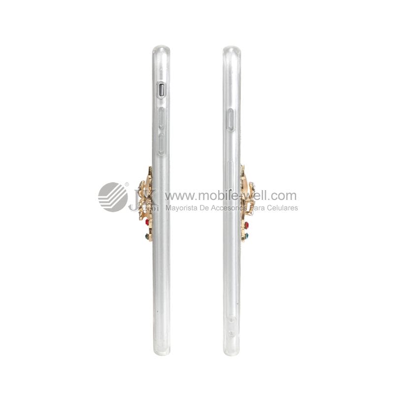 Acrylic 2 in 1 protector case with diamond design for 7Plus/Iphone X 15 17 1