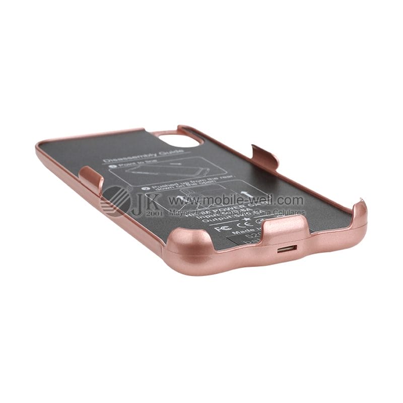 New design 5000mah rose gold color back clip battery case for IphoneX 23 4