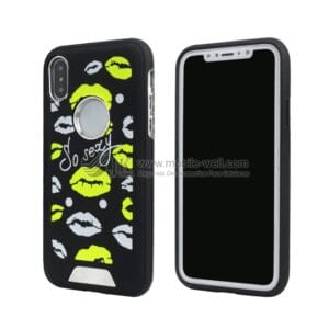 Wholesale 2 in 1 knight series fluorescent screen printing case for HUAWEI Y7/P9/P10