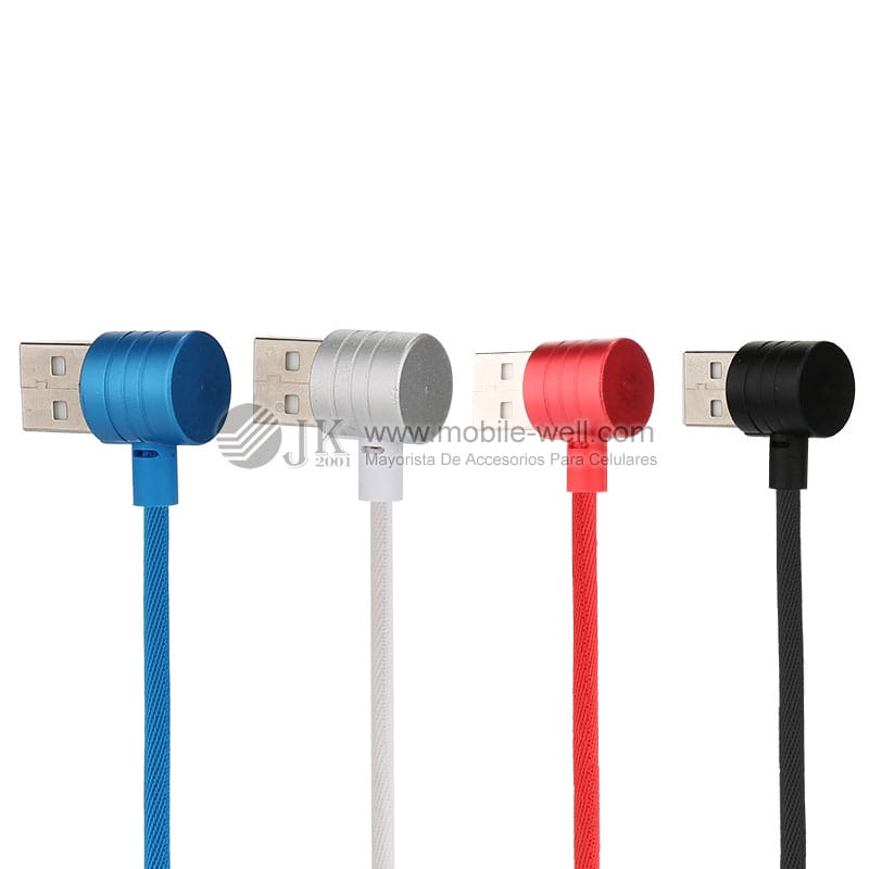 Good quality tough braided nylon material data cable with elbow design 16 03 9