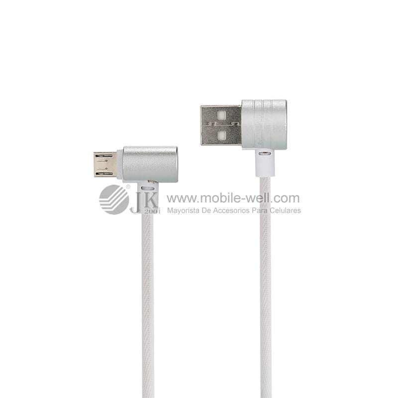 Good quality tough braided nylon material data cable with elbow design 17 04 11