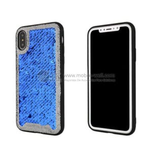 Lightweight TPU+PU phone case with sequins decoration