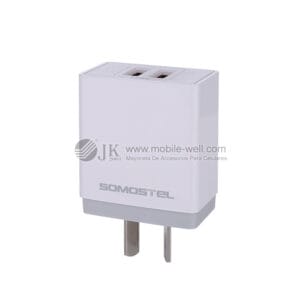 Argentinian dual USB 2.1A + 1A charger for 6G/7G/8G/X/android