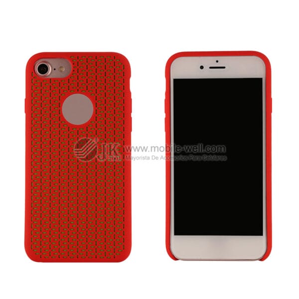 New arrival premium liquid silicone case with crossgrain design