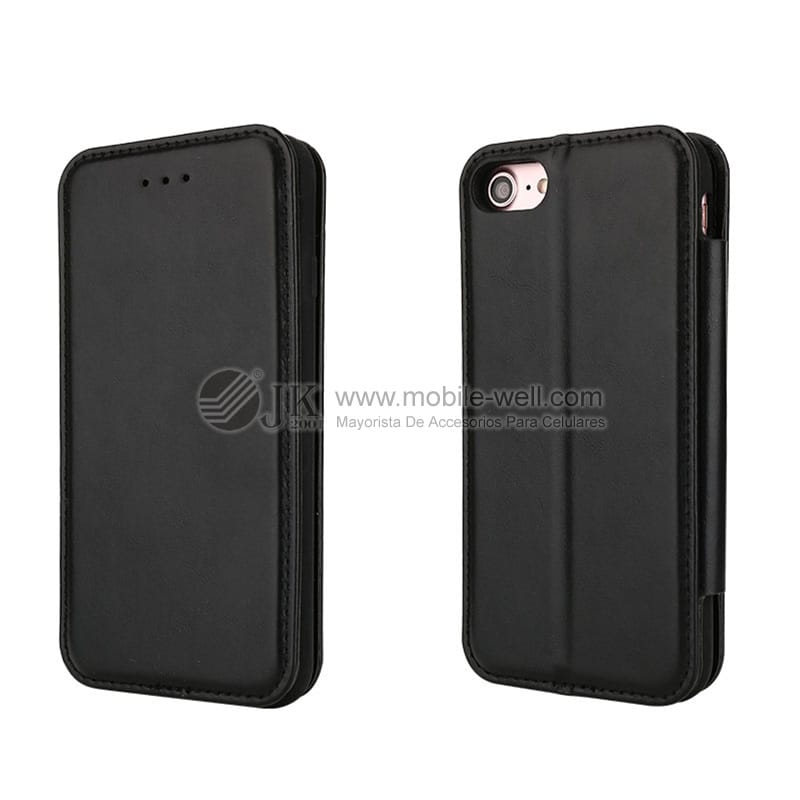 Wholesale solid color leather case with foldable shelf 6 Wholesale solid color leather case with foldable shelf - Image 6