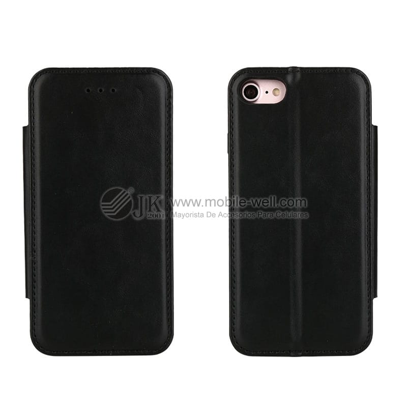 Wholesale solid color leather case with foldable shelf 7 Wholesale solid color leather case with foldable shelf - Image 7