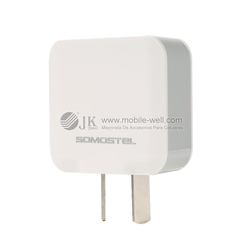 Explosion proof dual USB 2.1A+1A travel adapter with cable 24 07 11