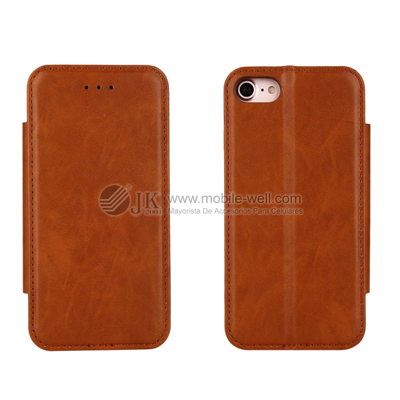 Wholesale solid color leather case with foldable shelf 2 Wholesale solid color leather case with foldable shelf - Image 2