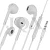 Hi-Fi sound quality white earphone with 3.5mm metal plugs