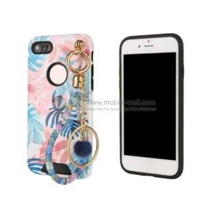 Lightweight TPU+PC 3D pattern bling chain hybrid case for Iphone6/7/8