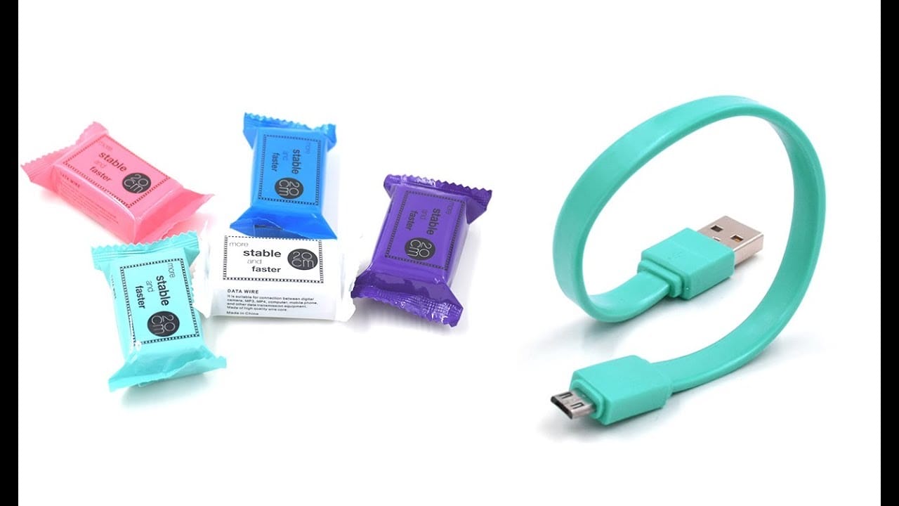 Paquete Candy de Cable USB 20 cm