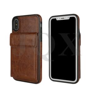 PU Flip Cover With Wallet Design And Imam for IphoneX