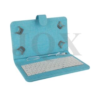 Anti-drop portable fabric flip cover with keyboard