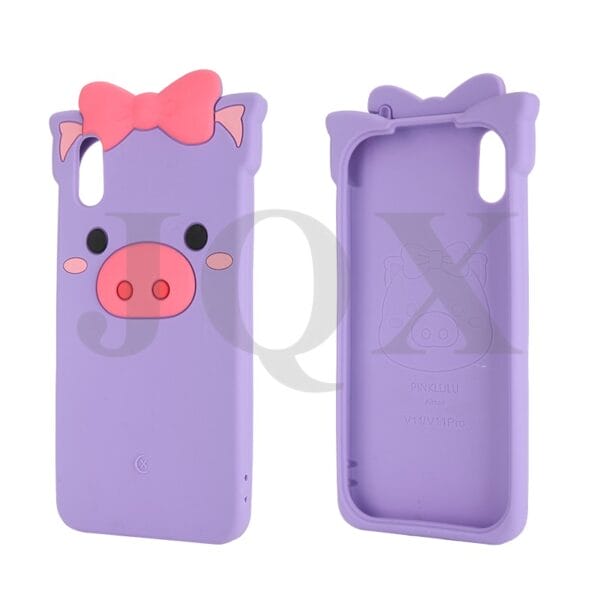 Universal silicone cute pig mobile phone case for Huawei