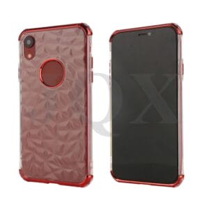 Anti-fall TPU cover in diamond design with electroplating bumper