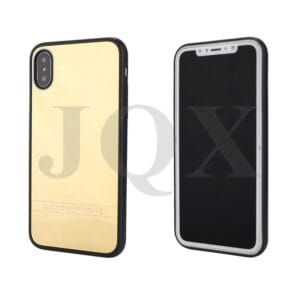 For IPhone6G/7G/X TPU + PC + metal case in single brushed color