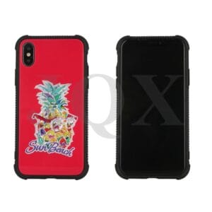 Anti-caída funda con dibujo bronceado en vidrio de PC para LG Q6/G5