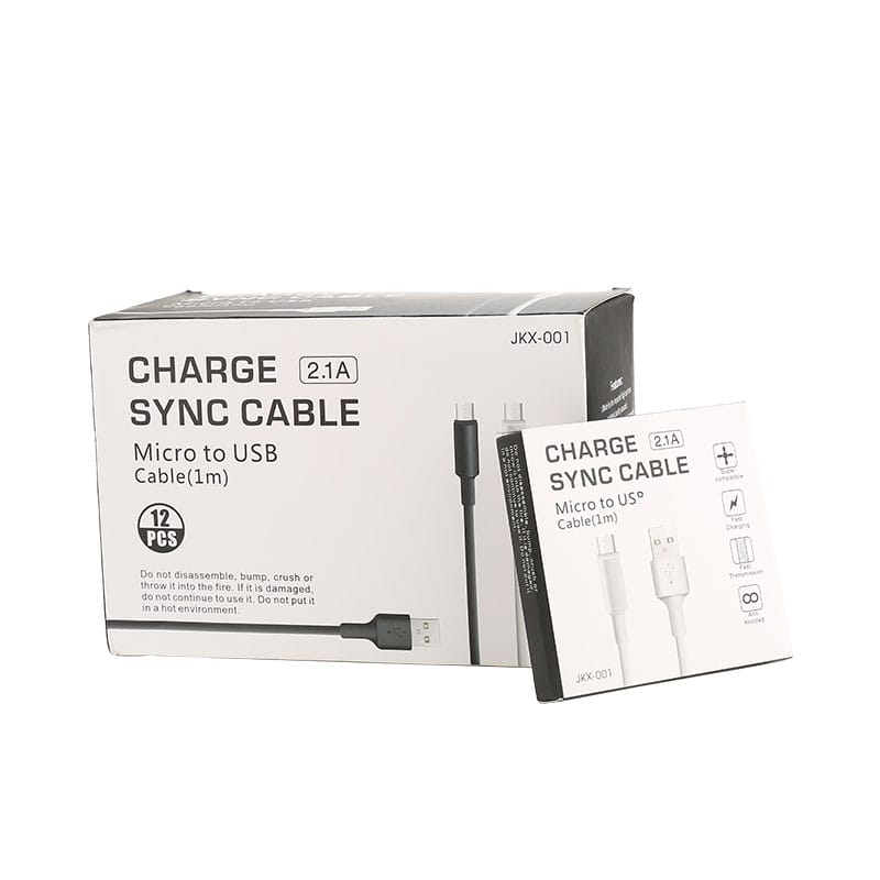 Mayoreo línea de cable de datos de PVC blancopara Iphone/samsung/LG de carga 16 05 15