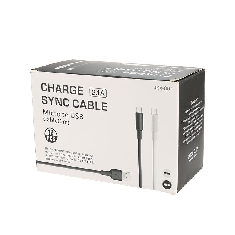 Mayoreo línea de cable de datos de PVC blancopara Iphone/samsung/LG de carga 15 06 14